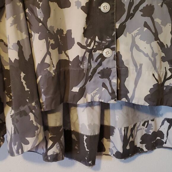 LAURIE FELT BUTTON FRONT  SWING ARMY JACKET 16 - Picture 5 of 8